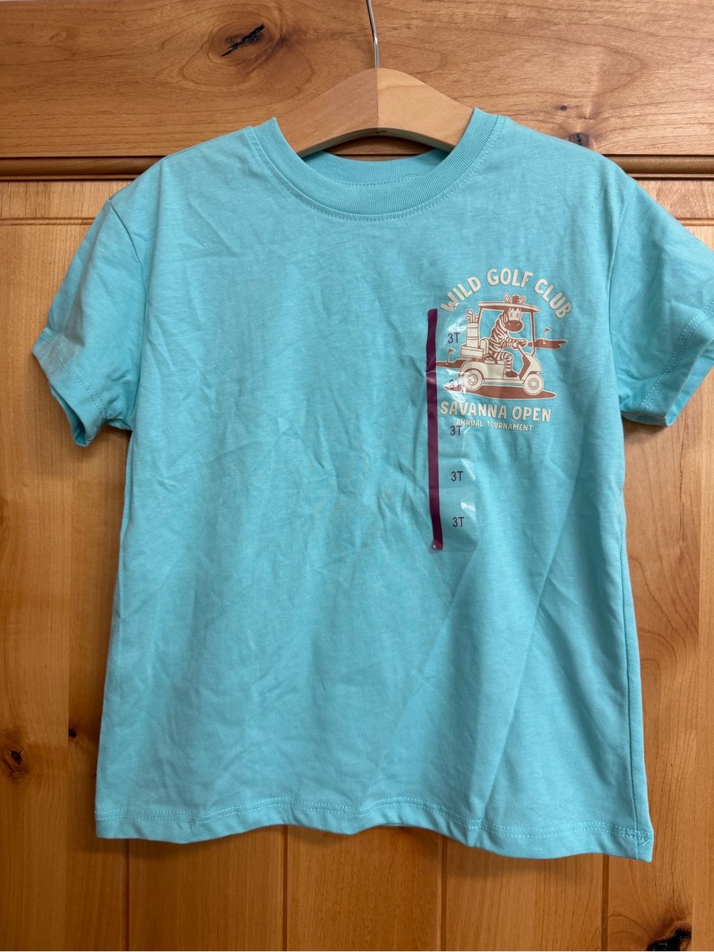 Kids' Light Teal Golf Graphic Tee